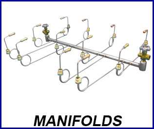 Compressed gas manifolds