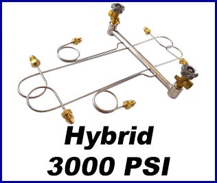 Compressed gas hybrid manifolds