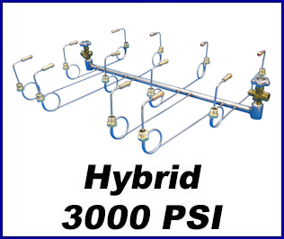 Compressed gas hybrid manifolds